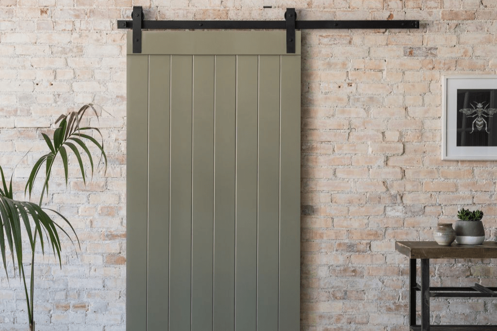 Barn door living room