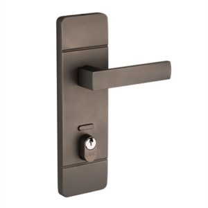 Gunmetal grey door handle